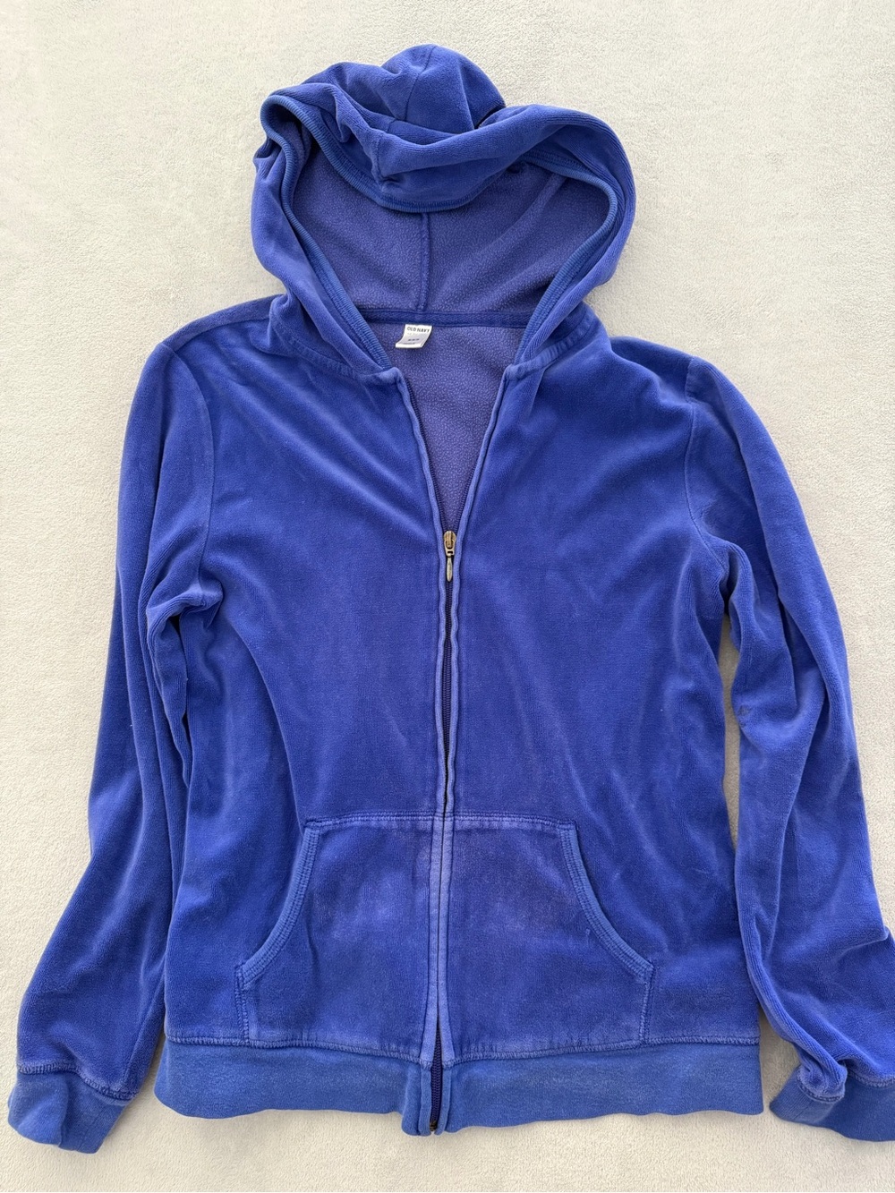 Old Navy Royal Blue Fleece Zip-Up Hoodie for Kids